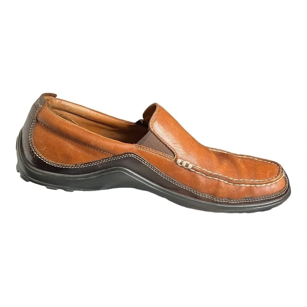 Cole Haan Tucker C03559 Brown Leather Venetian Loafers 10